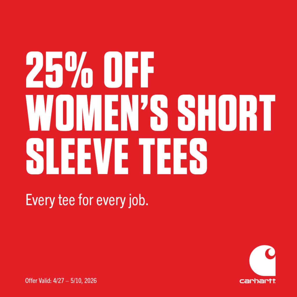 25% off women's short sleeve tee
