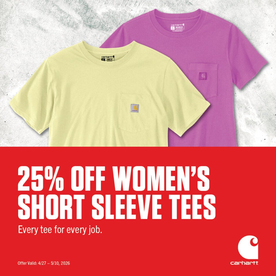 25% off women's short tee